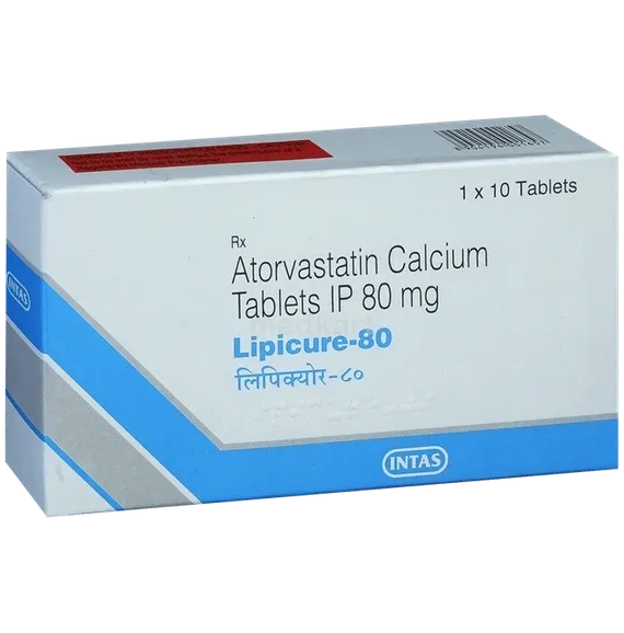 lipicure 80mg tablet 10's